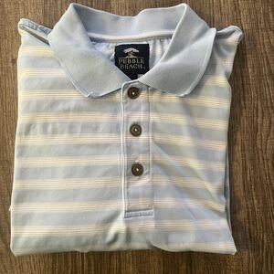 Pebble Beach Short Sleeve Golf Polo Shirt Men's Medium